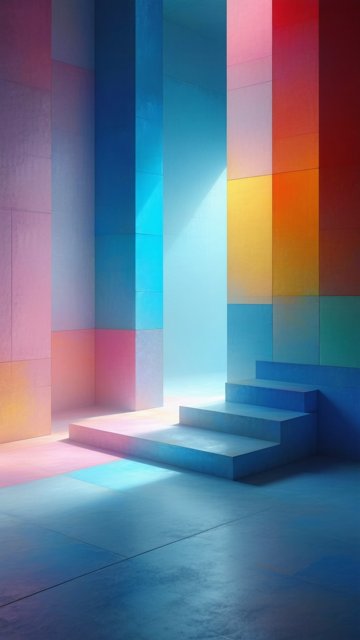 파스텔톤 컬러 블록 배경