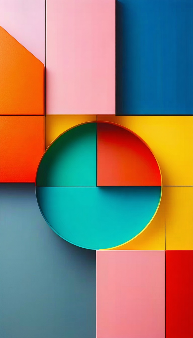 추상적인 기하학적 디자인, 추상, 기하학, 디자인, 색상, 조화, 모양