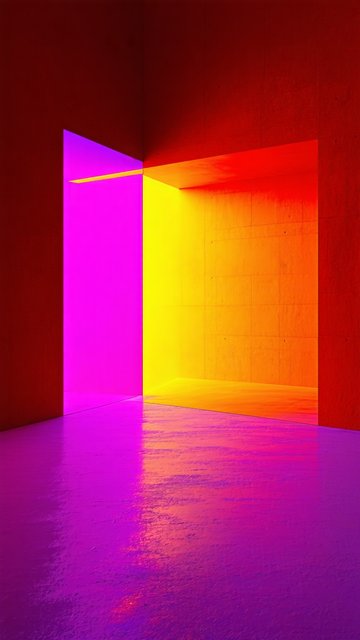 색채의 조화: 추상적 공간