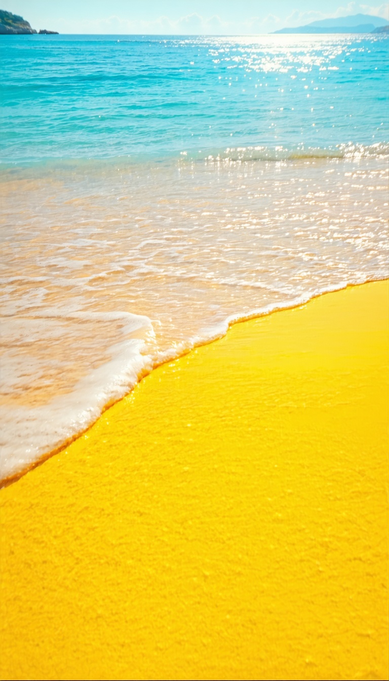 햇살 가득한 아름다운 해변, beach, summer, ocean, sea, sand, wave