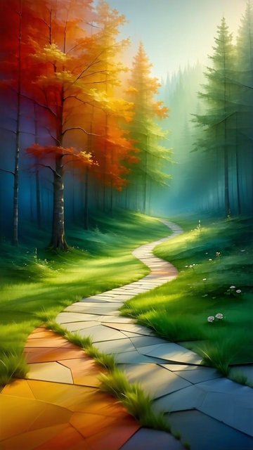 가을 숲길 풍경