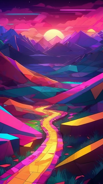 네온빛 환상의 길