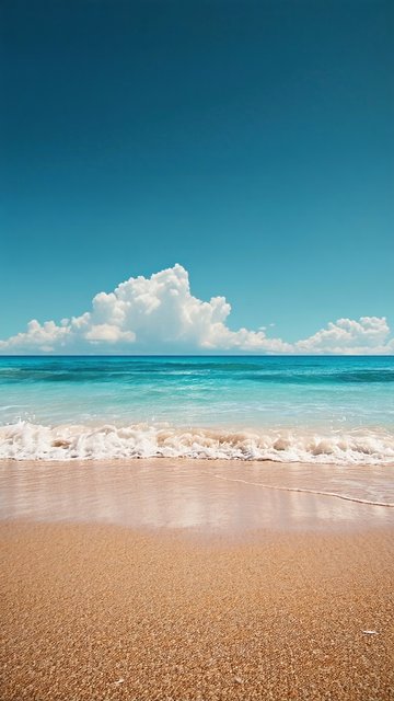 푸른 바다와 모래사장