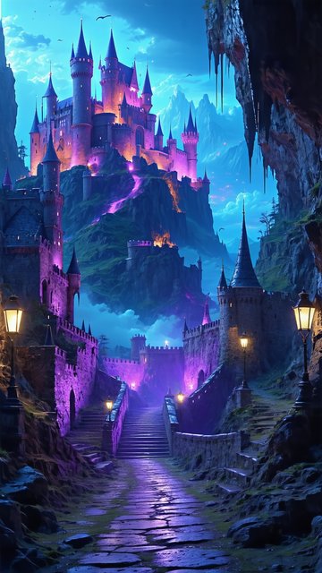 밤의 성채와 계단