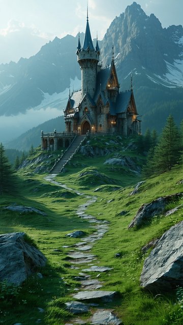 산 위의 고딕 성