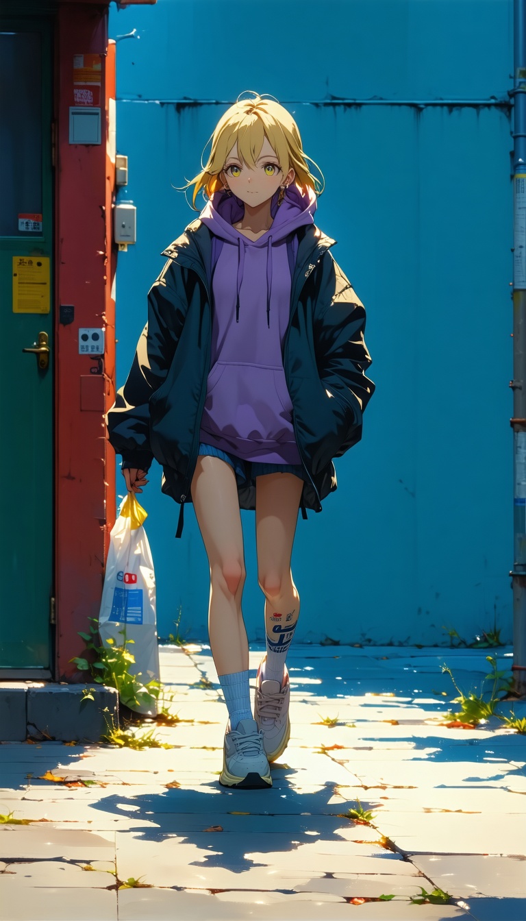 Untitled, Anime / Manga, walking pose, candid street scene, person