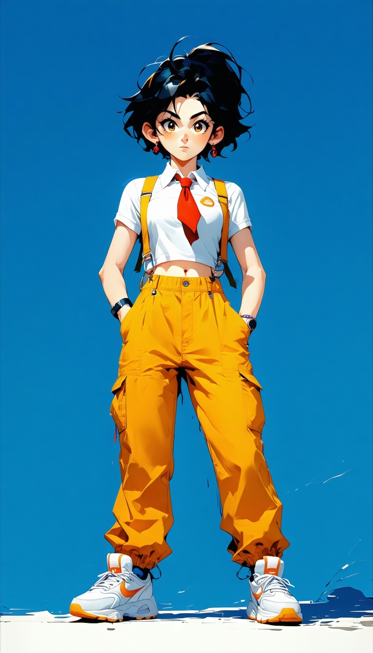 Untitled, Anime / Manga, full-body portrait, dynamic standing pose, person