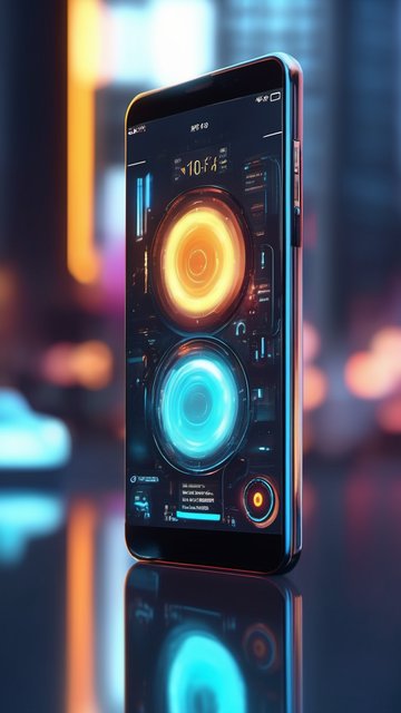 미래형 발광 인터페이스 스마트폰